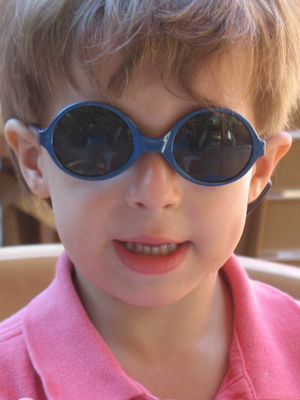 BOLLE Kids Sunglasses Blue with stretch band from France